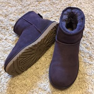 Purple Ugg Mini Boots Size 7